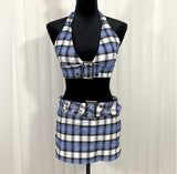 Halter Top & Belt Skirt Set