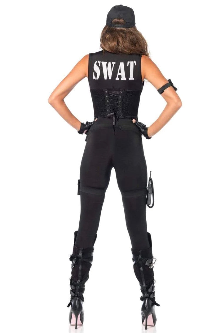 7 PC Deluxe SWAT Commander Costume