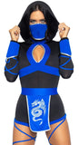 Blue Dragon Ninja Costume