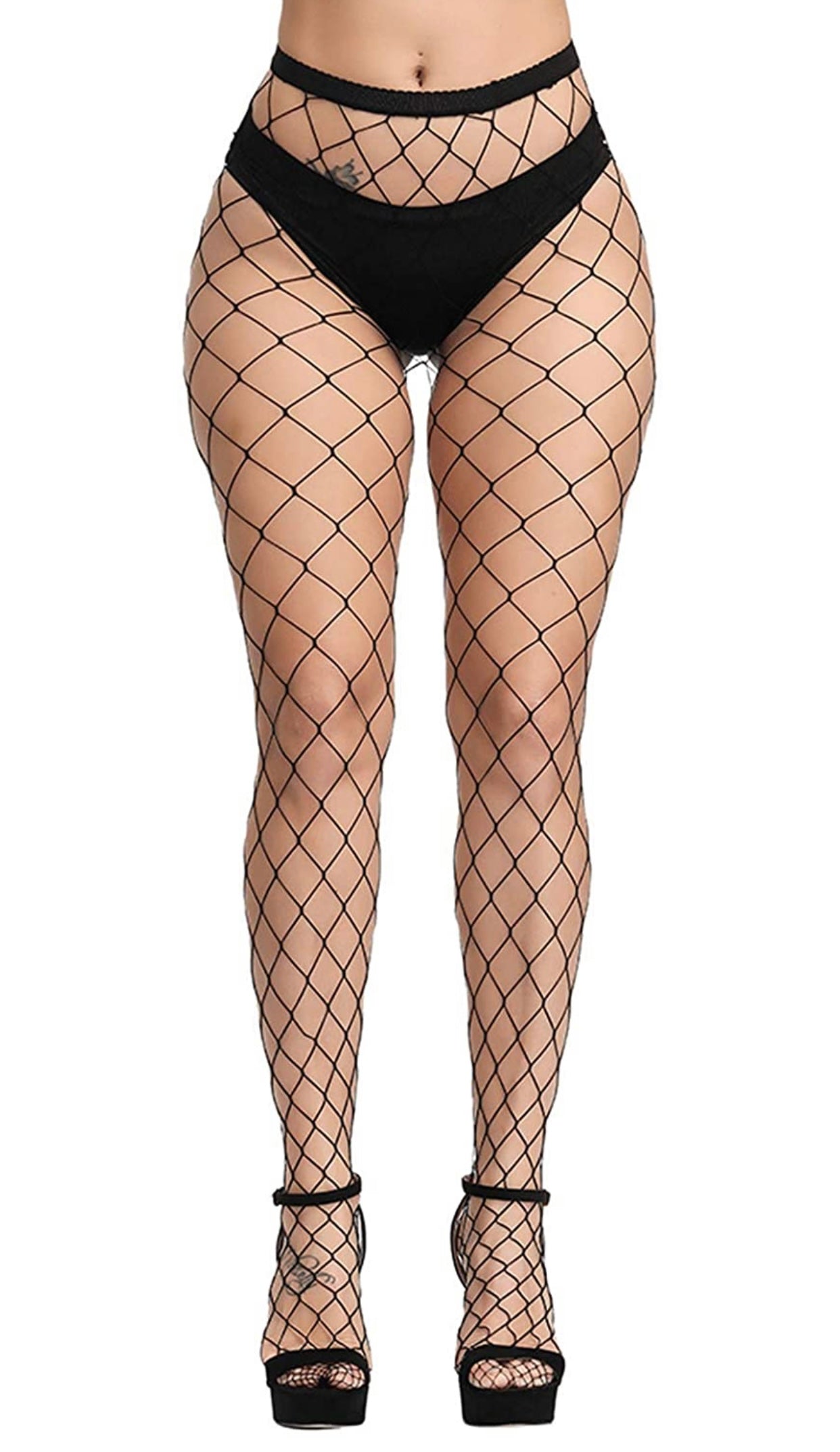 High Waisted Fishnet Socks