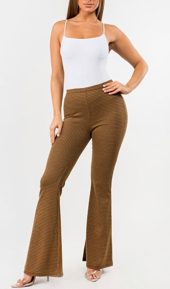 Brown Flared Pants